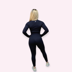 MONO ENTERIZO DEPORTIVO FITFER CON PUSH UP Y TEXTURA DE LINEAS GYM YOGA FITNESS