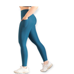 LEGGINGS ELITE BASICA NOA AZUL GYM FITNESS