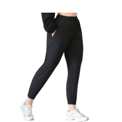 JOGGER  PANTS LYCRA LIGERA Y42 NEGRO GYM