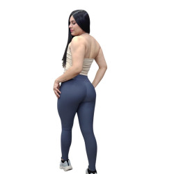 LEGGINGS FITFER GRIS CALIDAD PREMIUM GYM FITNESS